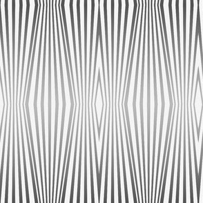 Fade to gray, zebra diamond stripes on palest gray by Su_G_©SuSchaefer