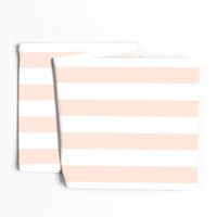 Bold Stripe V faded PEACH white