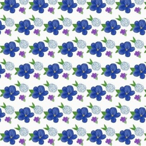 Blue and Purple Floral