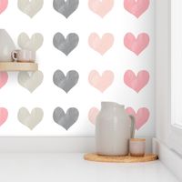 chalk multi hearts || valentines day