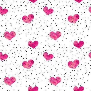 watercolor heart || scatter dots