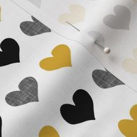 gold and black hearts 