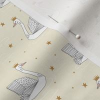 princess swan // pastel andrea lauren fabric swan