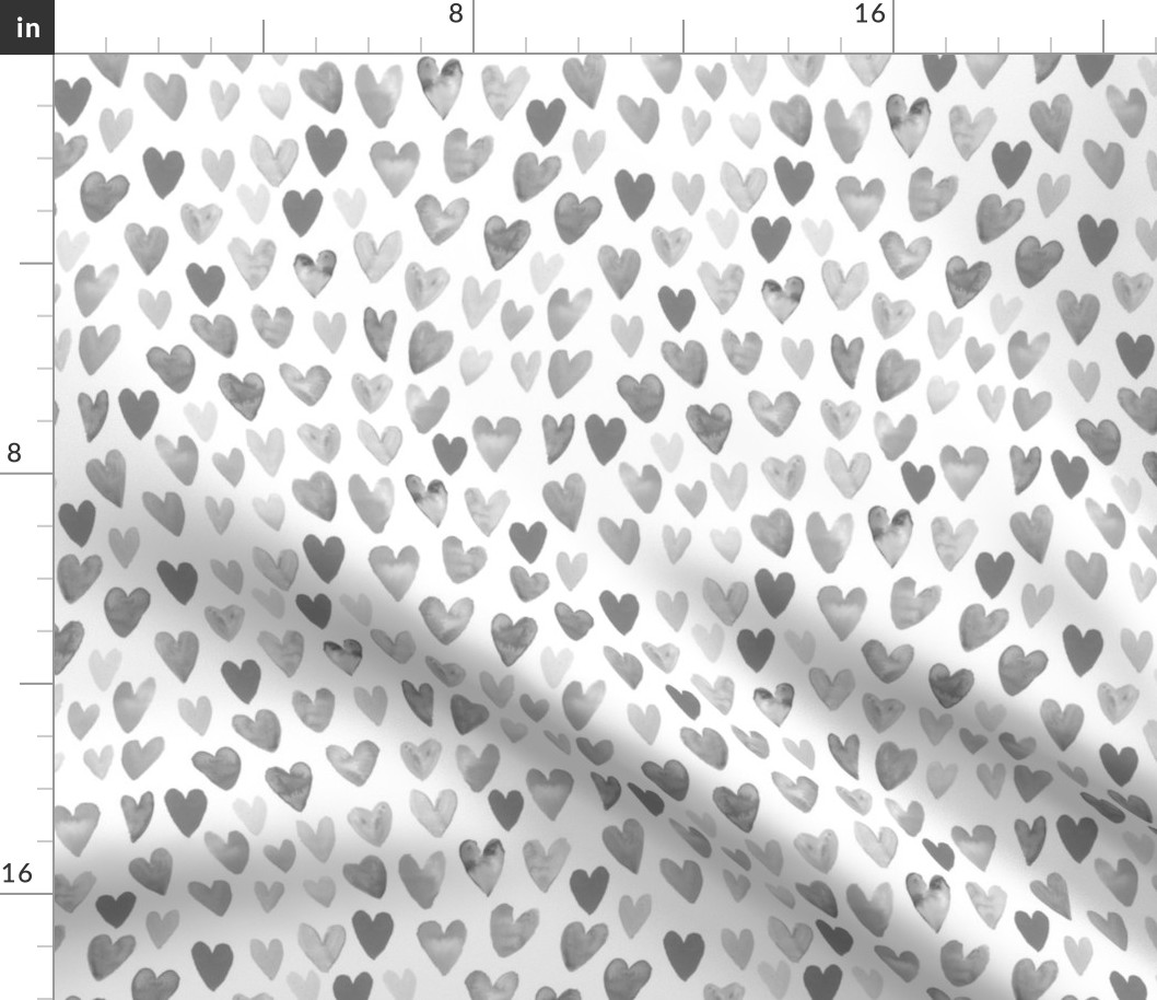 watercolor valentines fabric watercolour heart fabrics valentine design