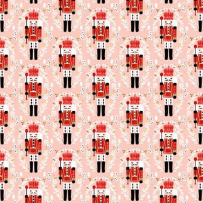 nutcracker // pink and red nutcrackers holiday xmas christmas fabric christmas andrea lauren christmas fabric