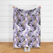 Cascading Ferrets - large purple