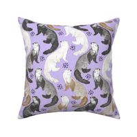 Cascading Ferrets -  medium purple