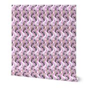 Cascading Ferrets - small pink