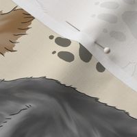 Cascading Ferrets - large tan