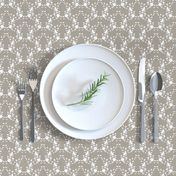 Colette's Taupe Floral Lattice