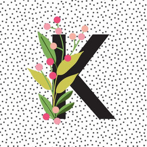 Garden alphabet - Letter K