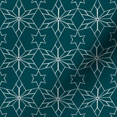 Rustic Star on Dark Teal