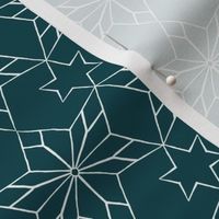 Rustic Star on Dark Teal