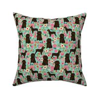 boykin spaniel florals fabric mint