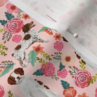 brittany spaniel dog fabric florals fabric dog design