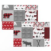 buffalo plaid cheater quilt buffalo quilt moose bear cabin camping buffalo check stripes 