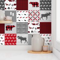 buffalo plaid cheater quilt buffalo quilt moose bear cabin camping buffalo check stripes 