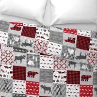 buffalo plaid cheater quilt buffalo quilt moose bear cabin camping buffalo check stripes 