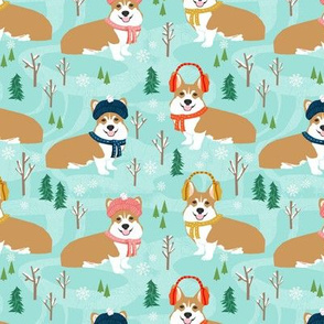 corgi snow day fabric red tri colored corgi fabric snow day winter fabrics