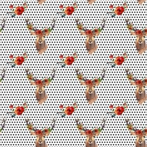 Deer in Love - 2" Polka Dots