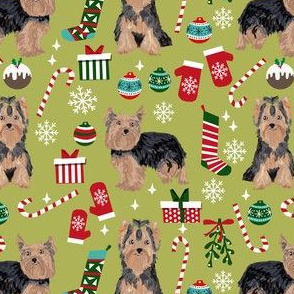 yorkie christmas dog fabric christmas dogs fabric yorkshire terrier dogs