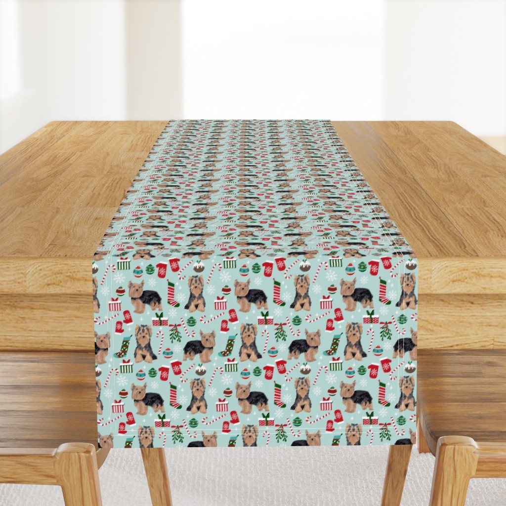 yorkie christmas dog fabric christmas dogs fabric yorkshire terrier dogs