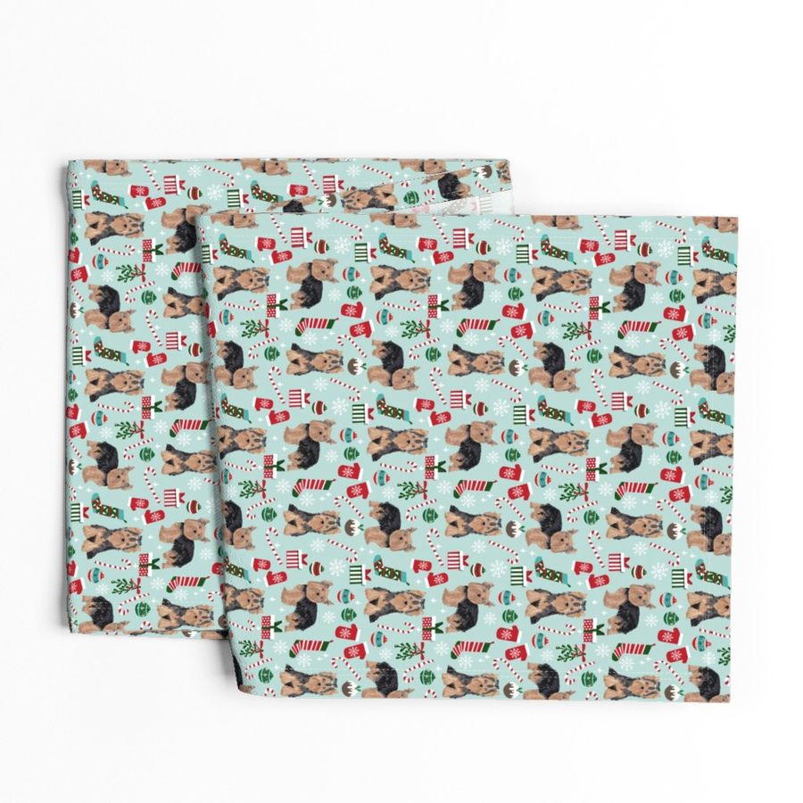 yorkie christmas dog fabric christmas dogs fabric yorkshire terrier dogs