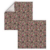 yorkie florals fabric yorkshire terrier floral fabric cute dogs fabric