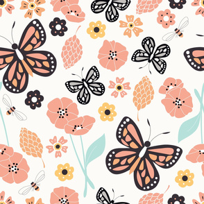 Flowers and Butterflies 003