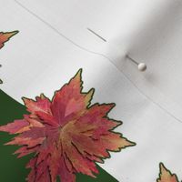 Autumn Leaf Poinsettias Napkins