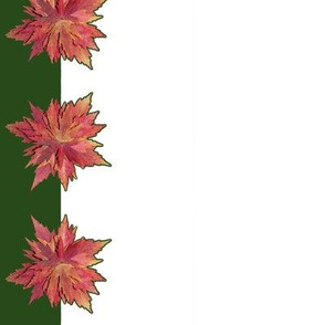 Autumn Leaf Poinsettias Napkins