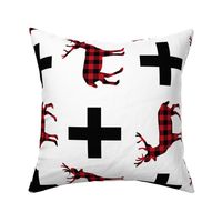 deer plus buffalo plaid deer buck hunting buck 