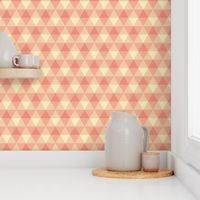 peaches and cream triangle gingham