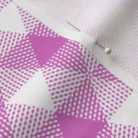 butterfly pink triangle gingham