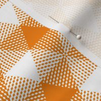 butterfly orange triangle gingham