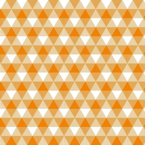 butterfly orange triangle gingham