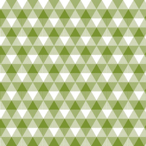 moss green triangle gingham