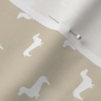 sand dachshund silhouette fabric doxie design dachshunds fabric 