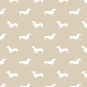sand dachshund silhouette fabric doxie design dachshunds fabric 