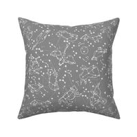 constellations // medium grey animal constellation fabric best andrea lauren fabric