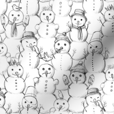 Snowmen on a snow day