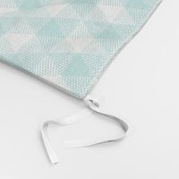 teal fisherman's triangle gingham