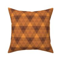 triangle gingham - bronze, brown, copper