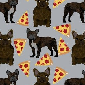 french bulldog pizza fabric brindle fabric pizzas frenchie dog