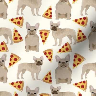 french bulldog pizza fabric fawn frenchie pizzas frenchie dog