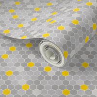 Honeycomb Pattern Gray 2