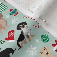 doxie christmas fabrics dachshunds dog fabric xmas holiday dog design
