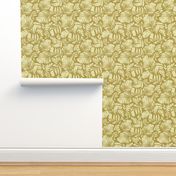 Tropical Leaves Beige