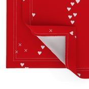 Romantic love and cupid xoxo valentine print red