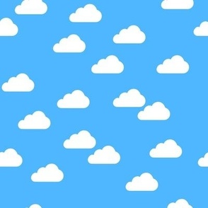 White Clouds in the blue sky